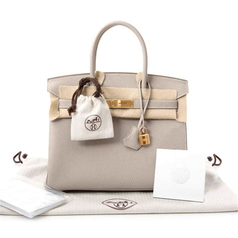 hermes birkin craie 30|Birkin 30cm craie togo.